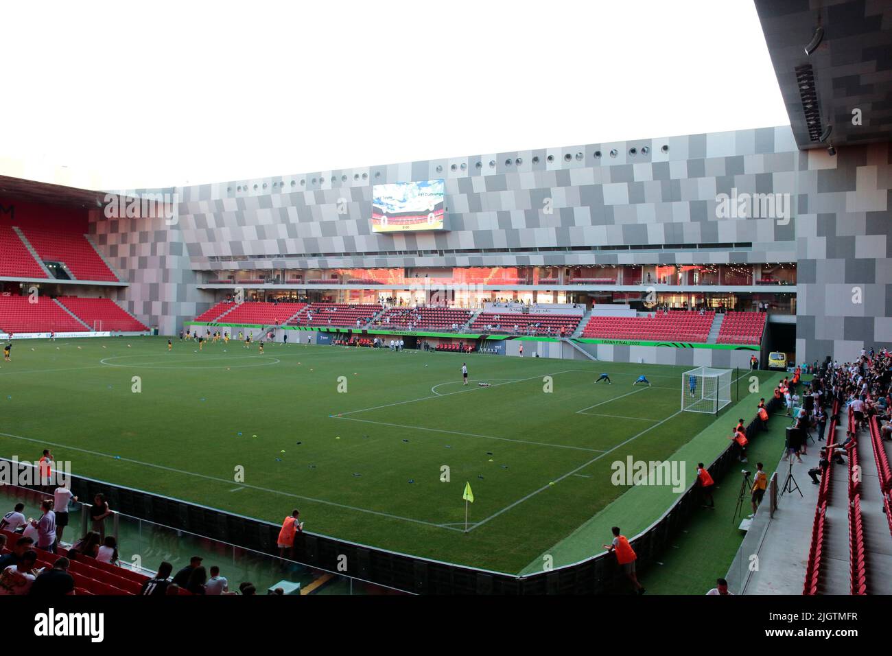 Devid of Kf Tirana, Mehdi Kirch of F91 Dudelange and Redon Xhixha of Kf  Tirana during the first round of UEFA Champions League 2022-2023, football  mat Stock Photo - Alamy