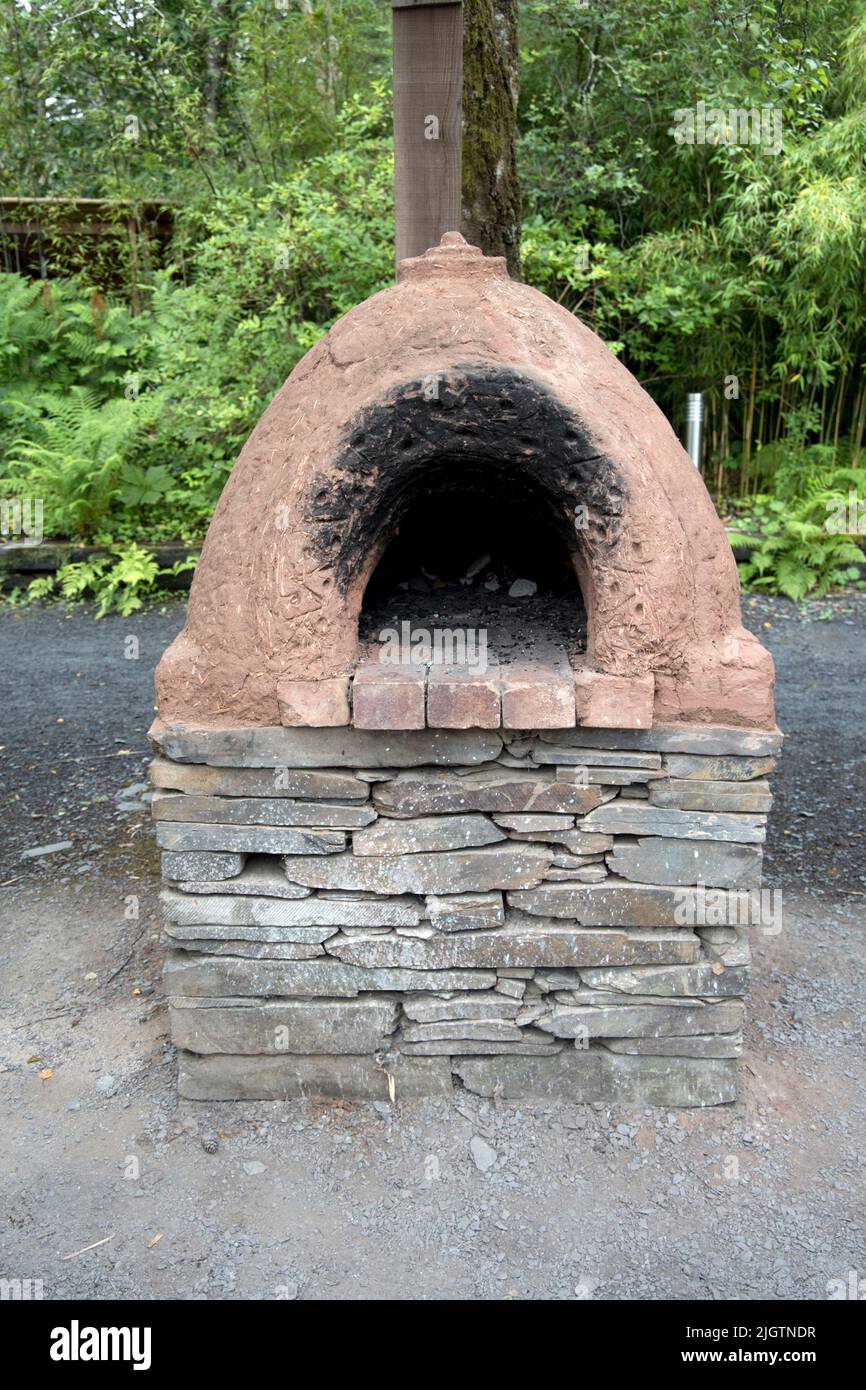 Home made Pizza oven Stock Photo