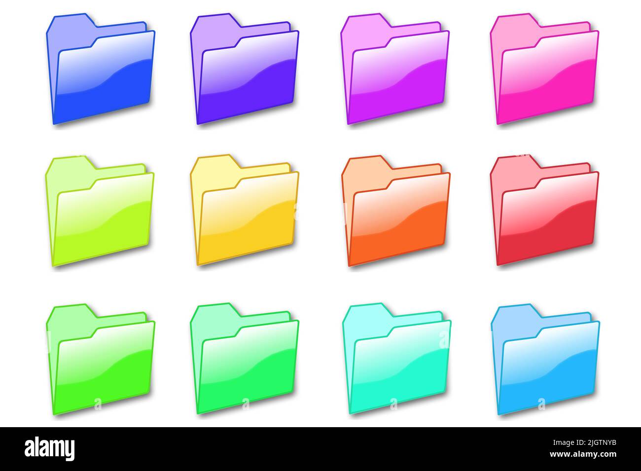 Minimal design, folder of computer 3d illustration Stock Photo - Alamy