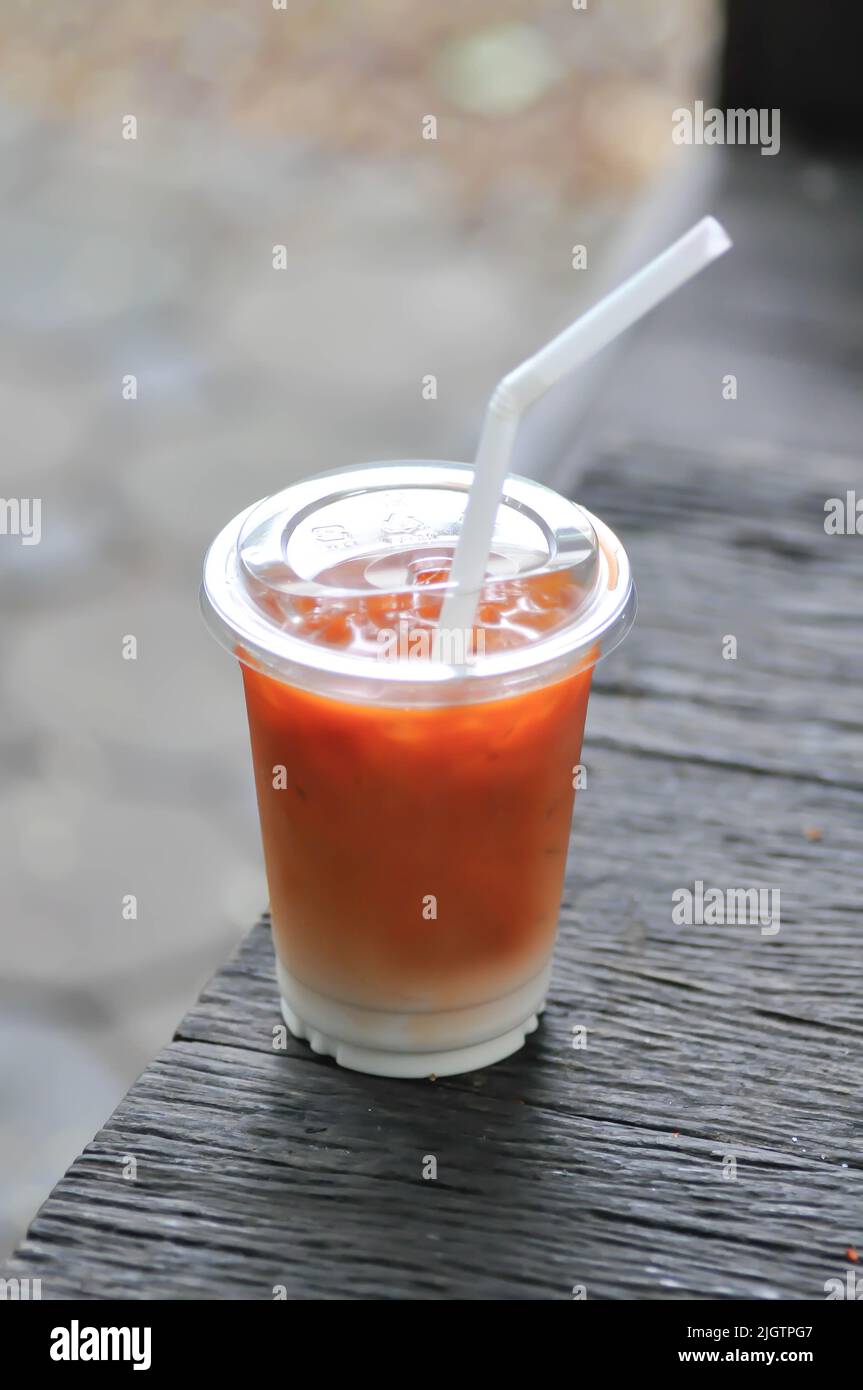 milk tea, iced tea with milk, iced tea or iced milk tea Stock Photo Alamy