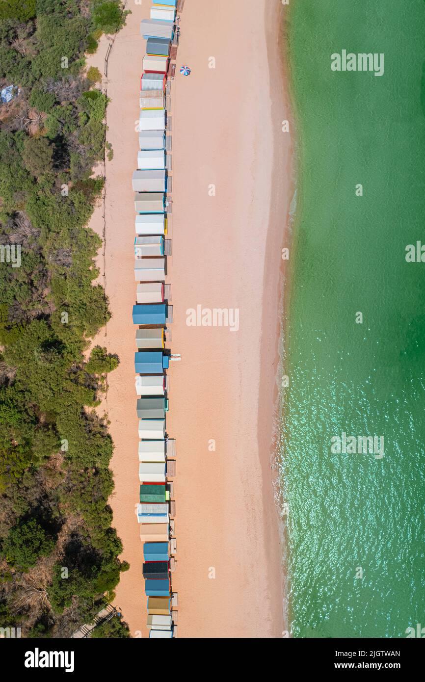 A row of beach huts. Sydney, Australia VIEW THE beach through God?s