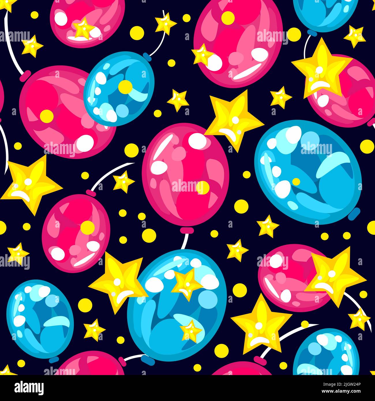 Seamless vector pattern balloons Stock Vector Images - Alamy