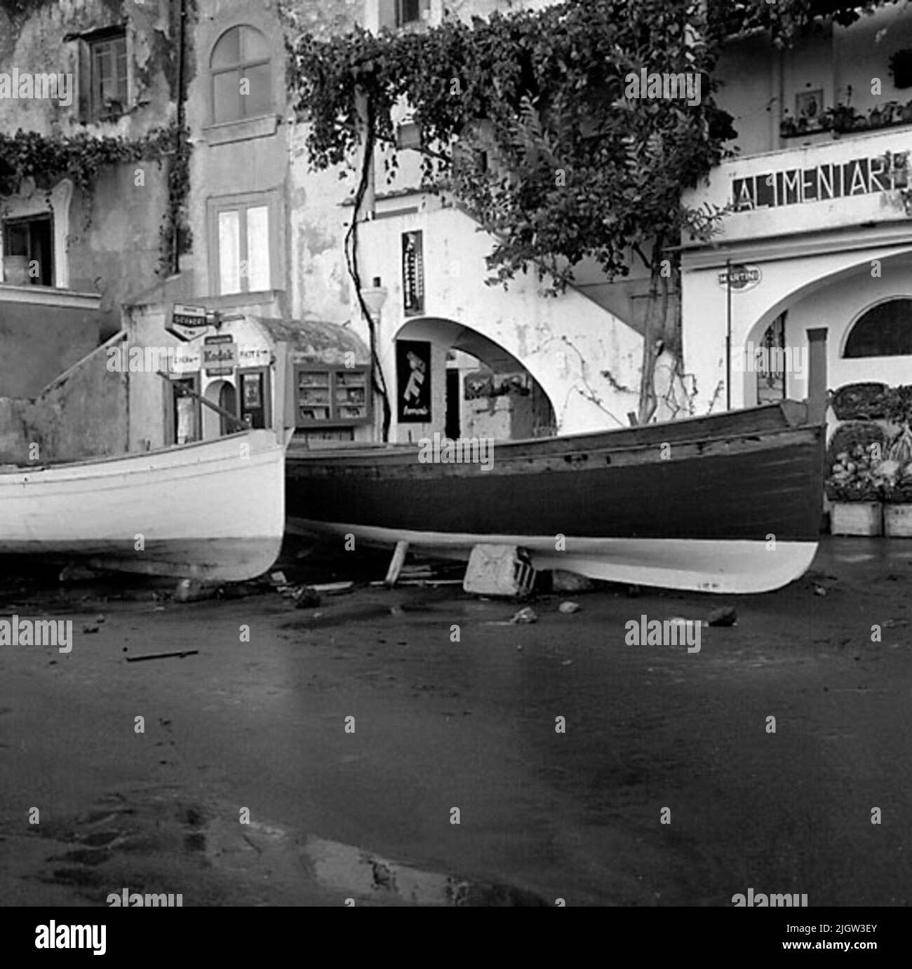 1960s view fishing boats Black and White Stock Photos & Images - Alamy