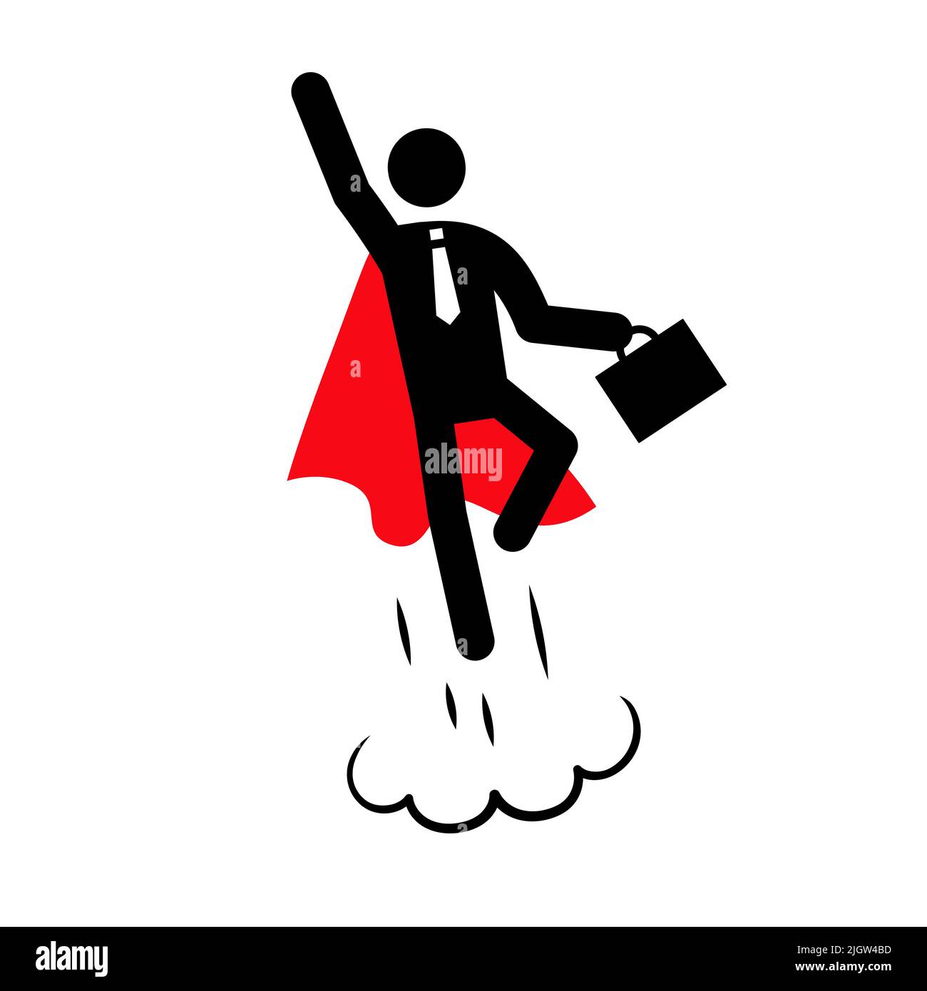 Superhero business pictogram man icon set. Superhero businessman flying ...
