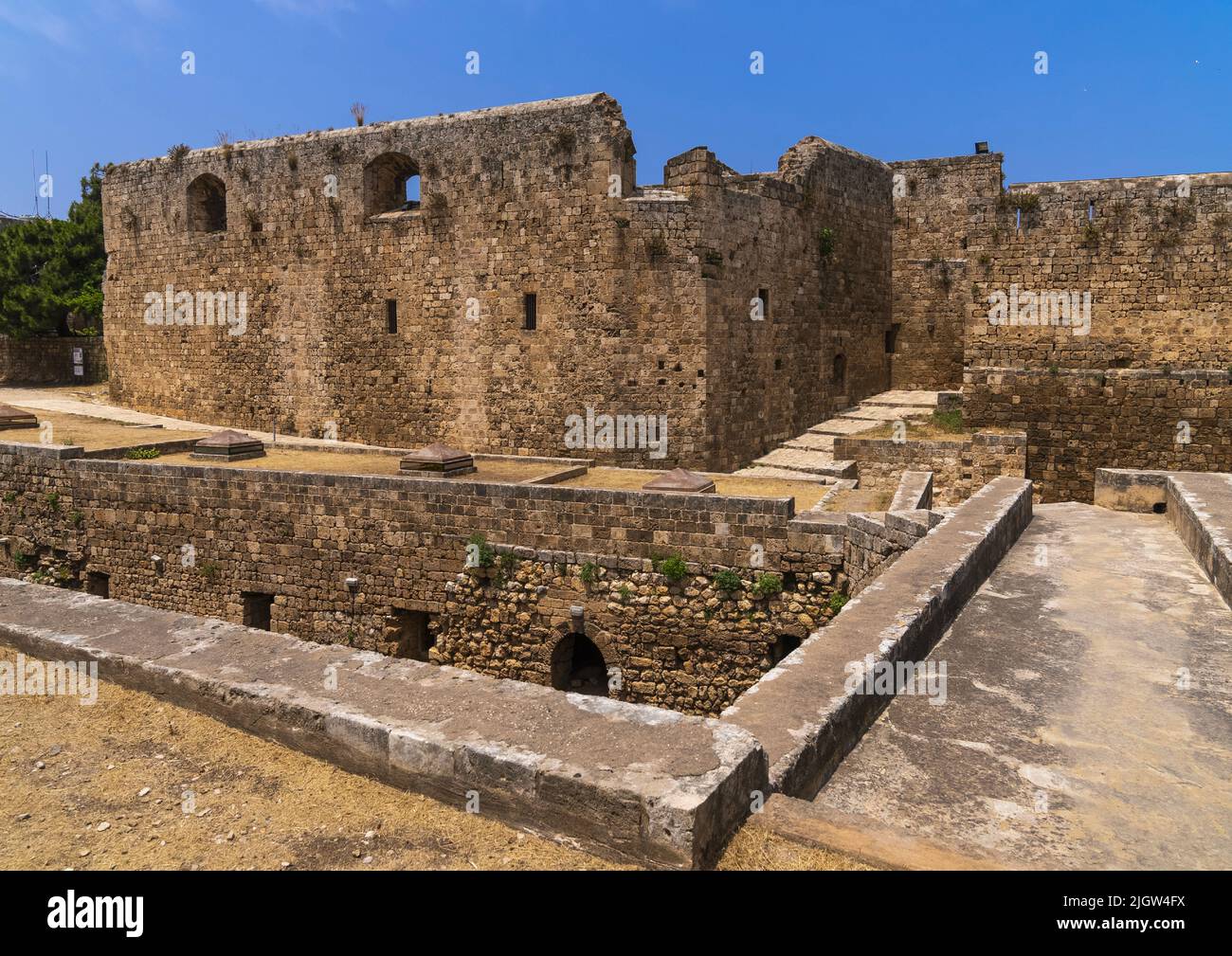 Citadel of Raymond de Saint Gilles in the town, North Governorate, Tripoli, Lebanon Stock Photo
