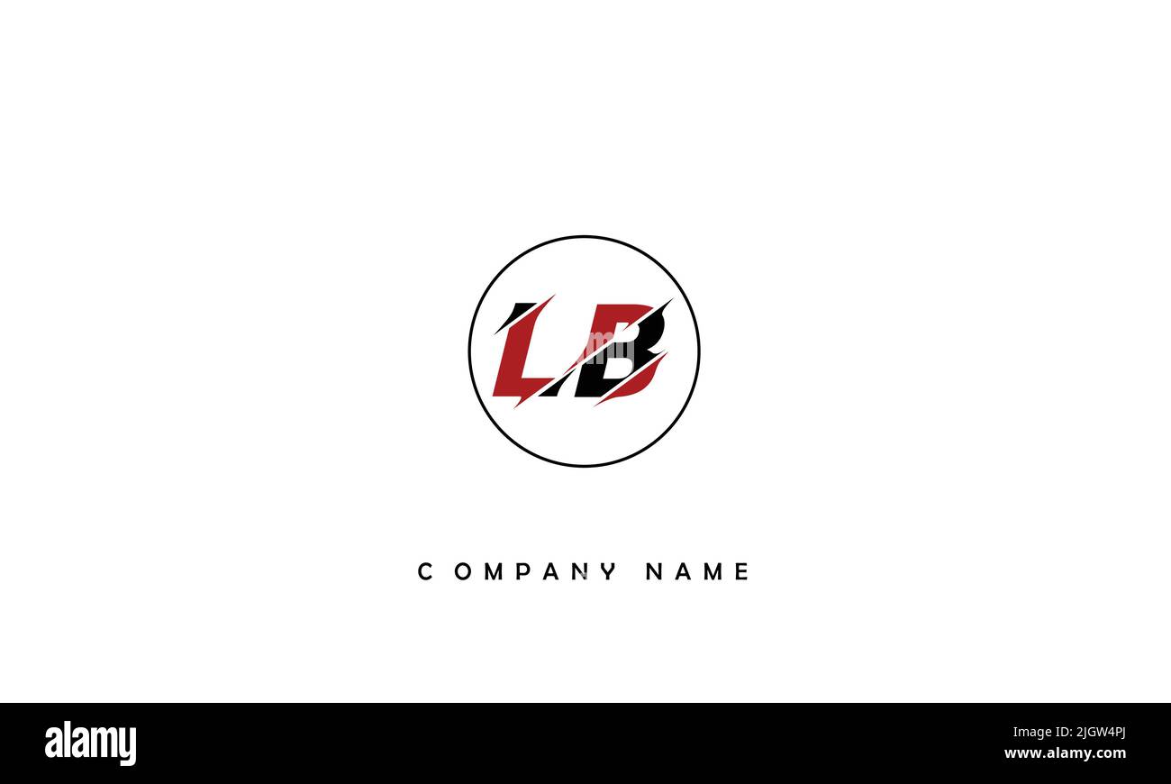 LB, BL Alphabets Letters Logo Monogram Stock Vector