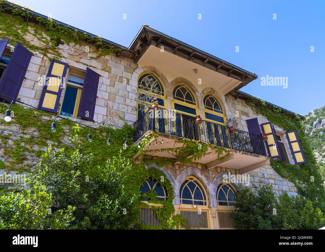 Beit Douma guest house, Mount Lebanon, Douma, Lebanon Stock Photo