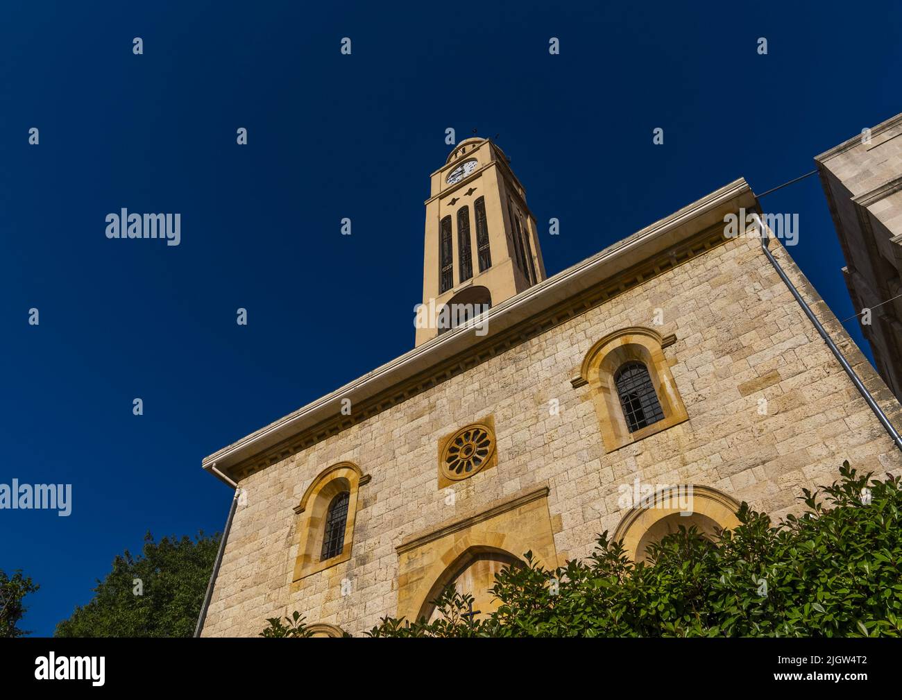 The Lady of Dormition church, Mount Lebanon, Douma, Lebanon Stock Photo