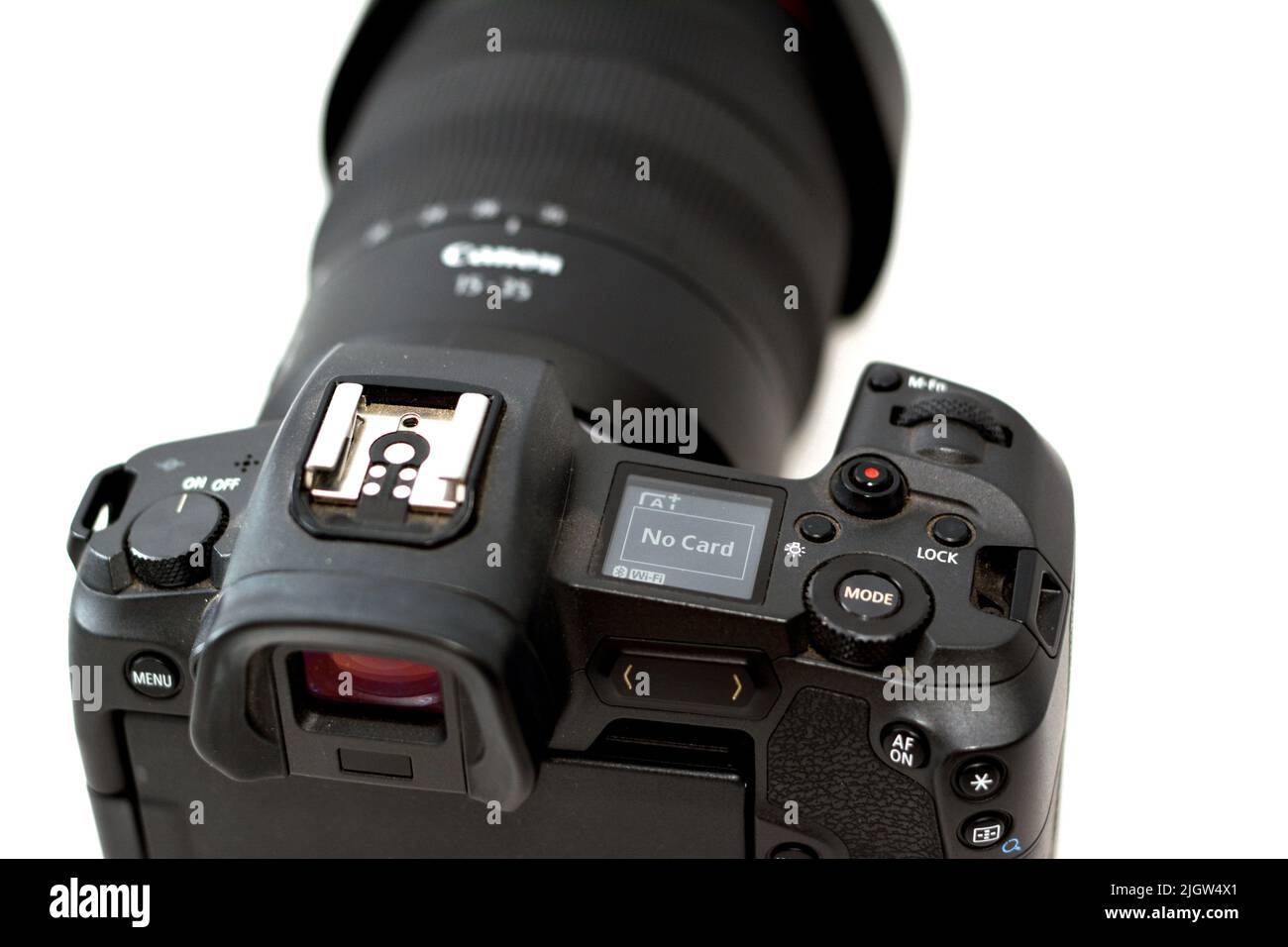 Cairo, Egypt, May 31 2022 Back view of Canon EOS R full frame