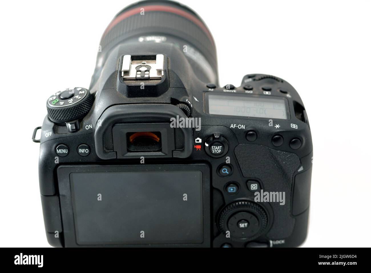 Cairo, Egypt, June 11 2022 Back view of Canon EOS 6D Mark II full