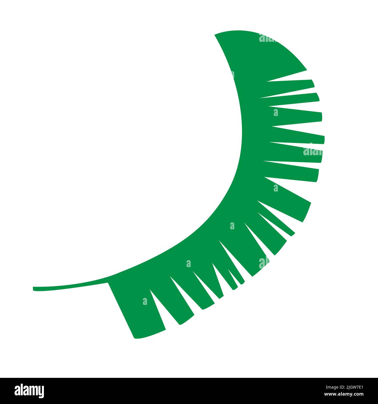 Tropical leaf vector illustration on white background Stock Vector ...