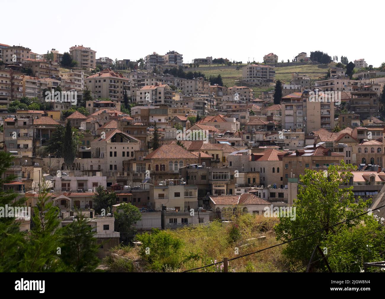 View of the city, Beqaa Governorate, Zahle, Lebanon Stock Photo