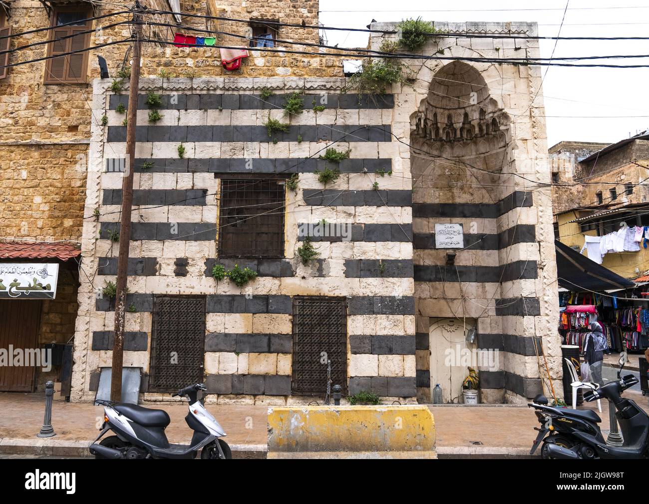 Old Mamluk madrassa, North Governorate, Tripoli, Lebanon Stock Photo