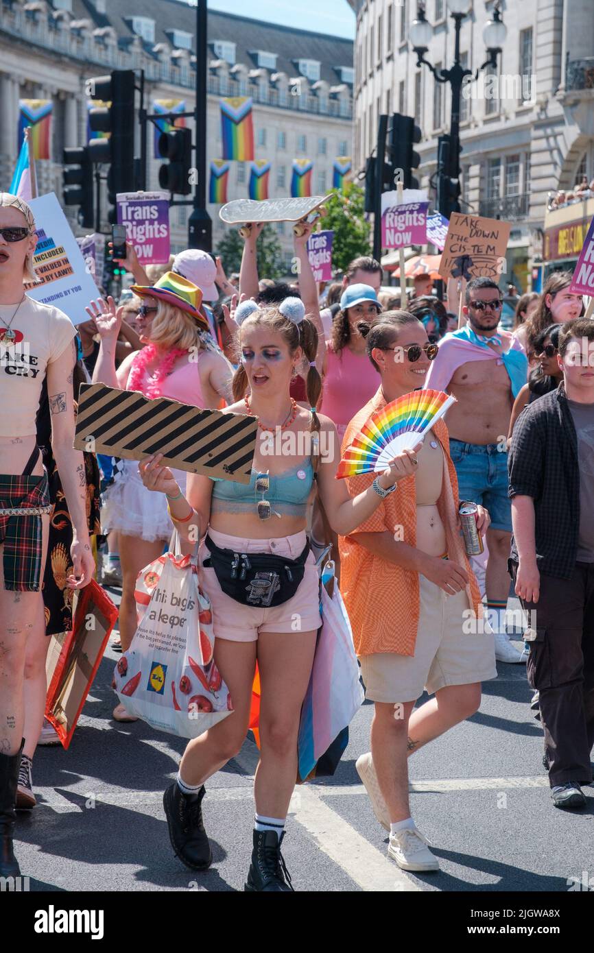 Trans Community and Supports do their yearly march through London ...