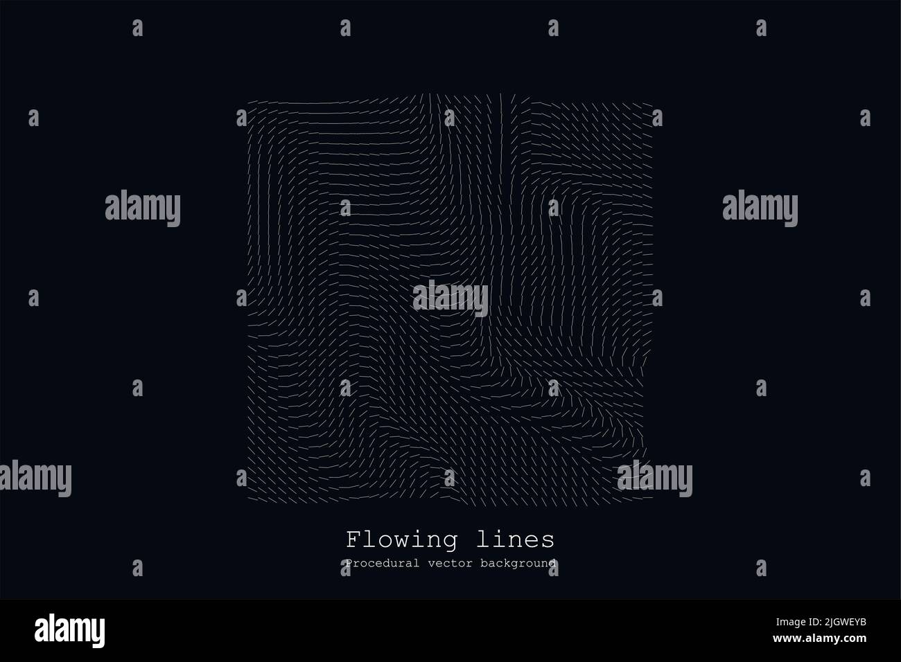 Abstract Line Matrix Pattern. Noise Flow Dynamic. Stock Vector