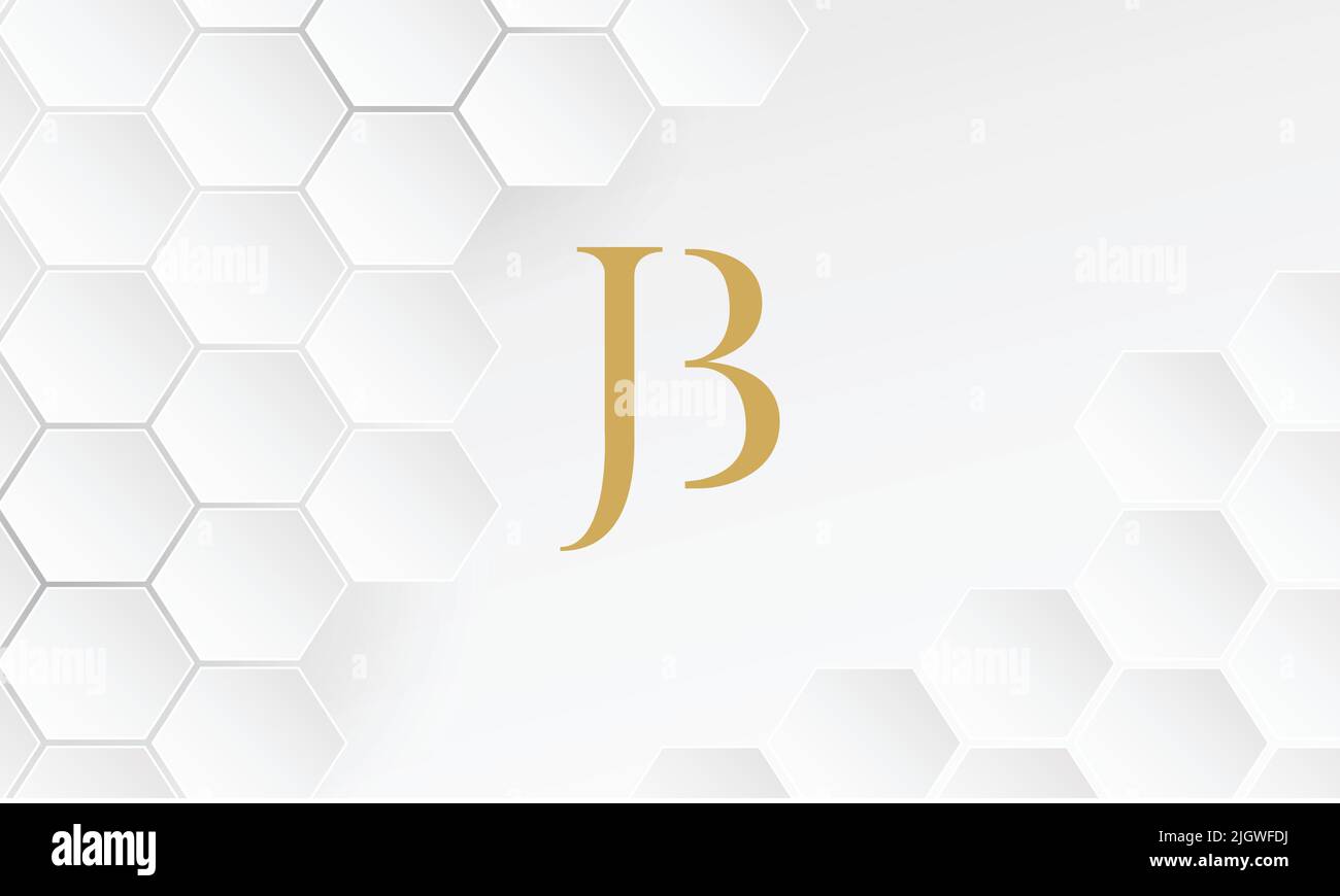 JB, BJ Abstract logo design Stock Vector