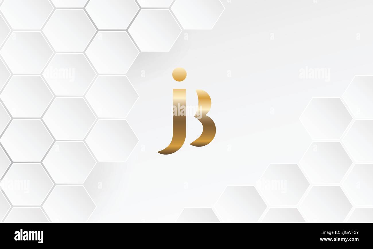 JB, BJ Abstract logo design Stock Vector