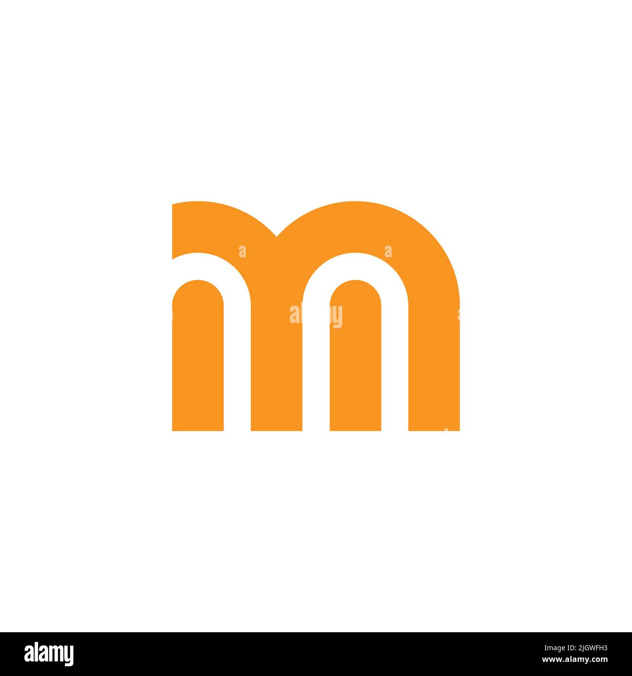 letter ym simple geometric colorful logo vector Stock Vector