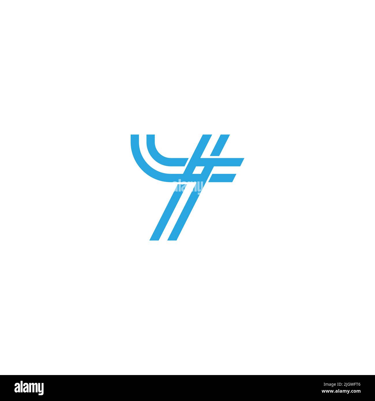 number four linked tags geometric logo vector Stock Vector