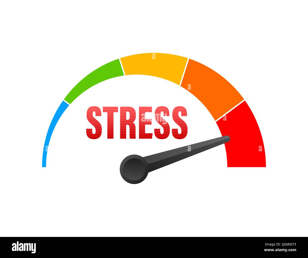Stress score, great design for any purposes. Vector illustration. Chart ...
