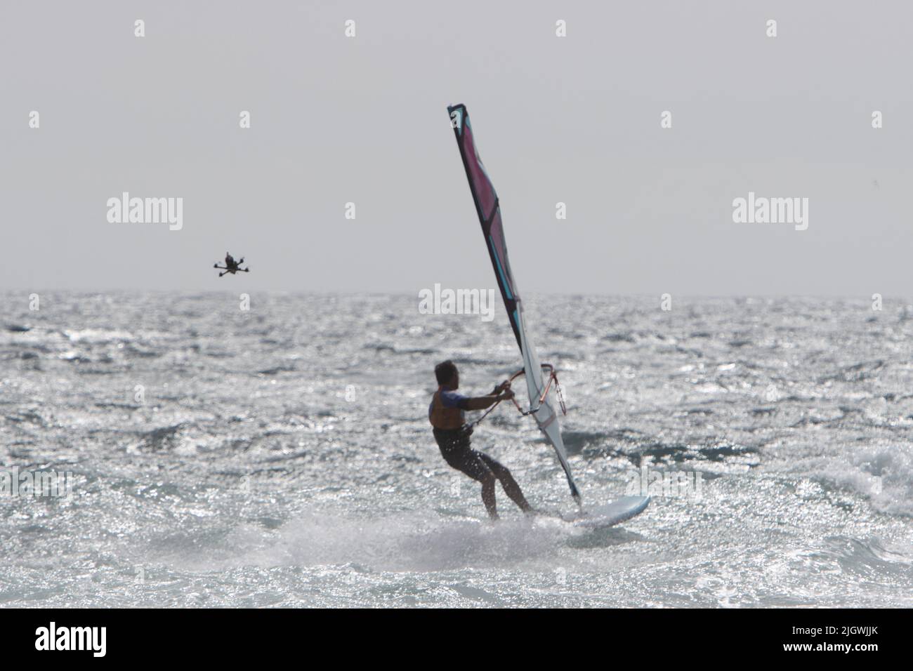 Gran Canaria Espa a Julio 15 2022 Windsurfers Enjoy Windy Winter 