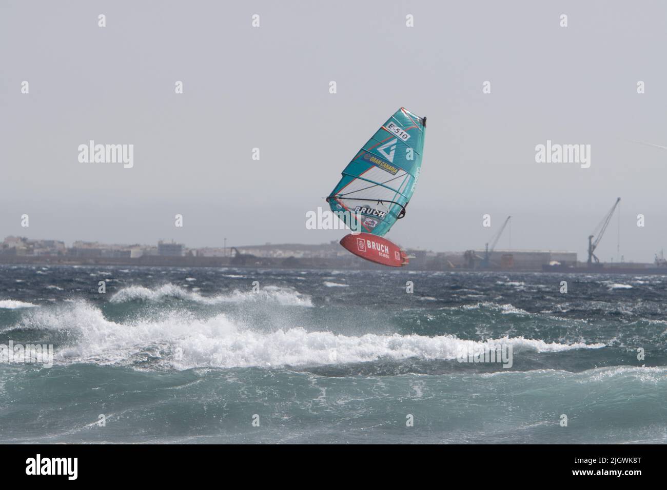 Gran Canaria Espa a Julio 15 2022 Windsurfers Enjoy Windy Winter 