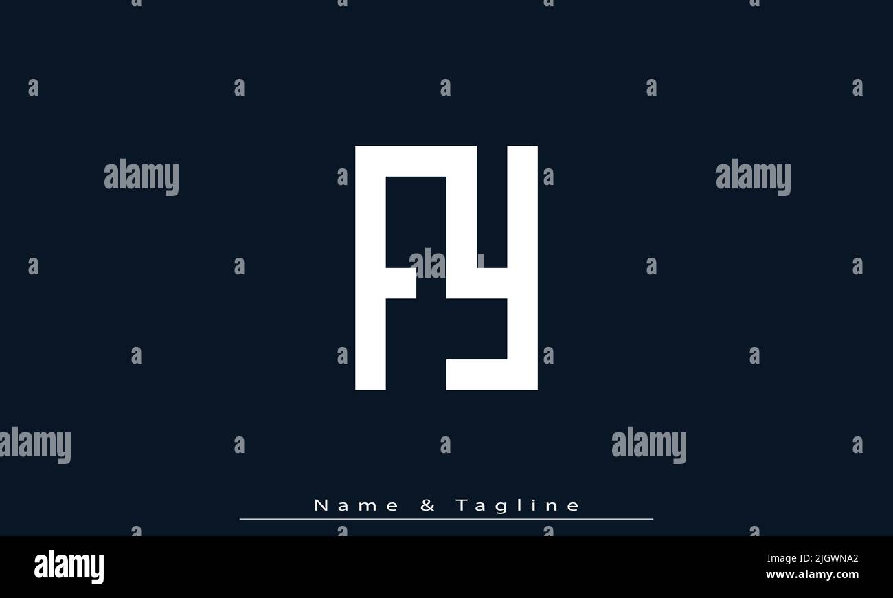 Alphabet letters Initials Monogram logo FY , YF Stock Vector