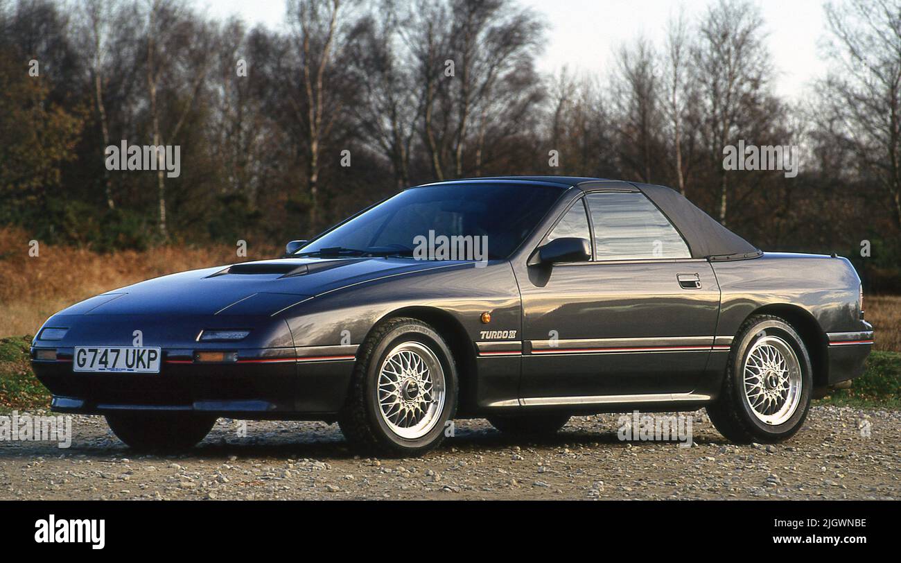 1990 Mazda RX7 Turbo II convertible Stock Photo