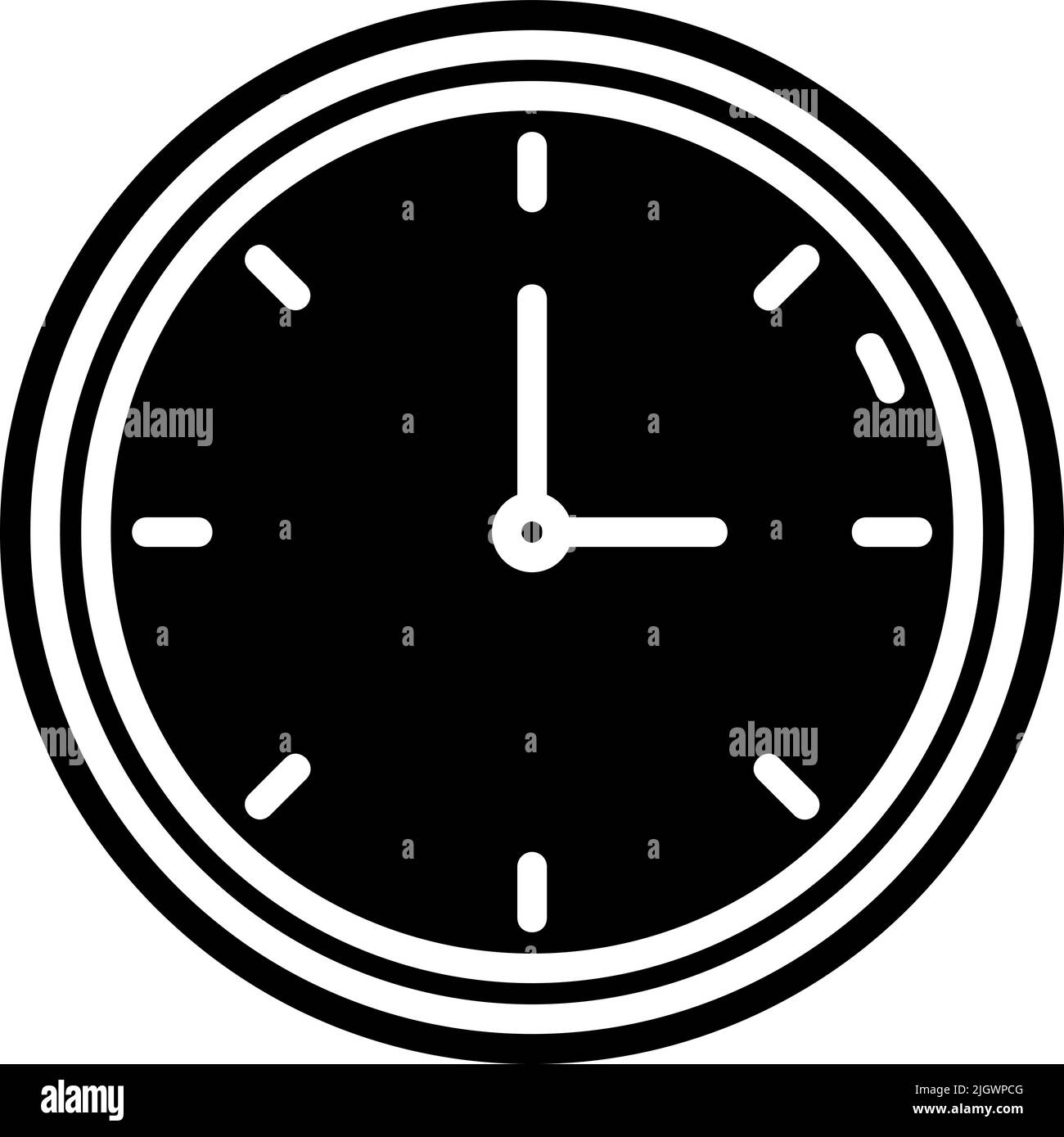 Airport clock icon . Stock Vector