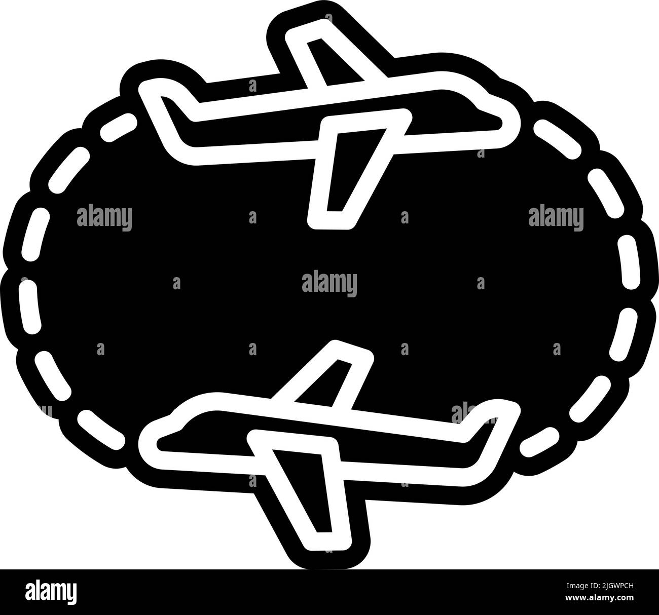 Airport round trip icon Stock Vector Image & Art Alamy