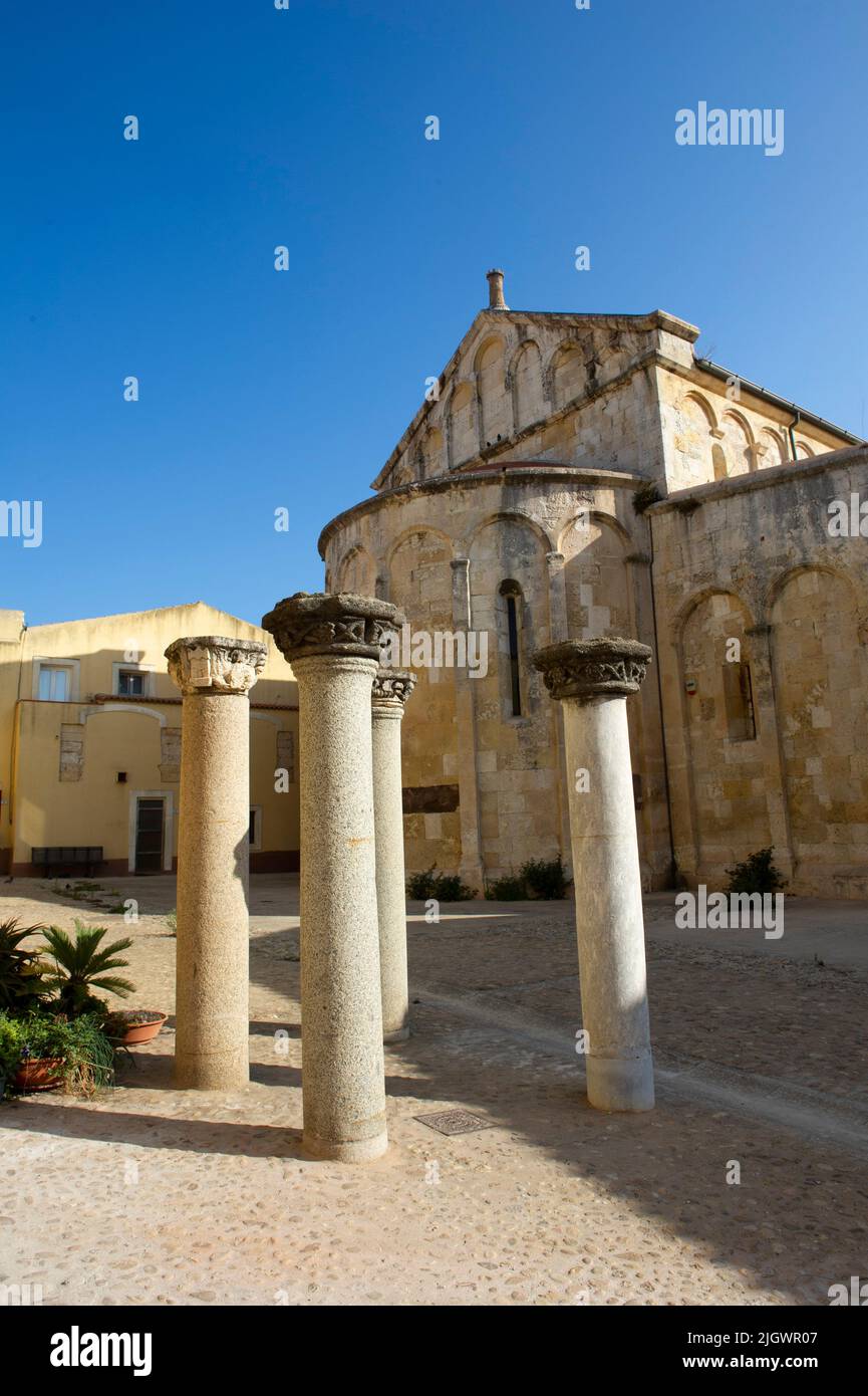 6 june 2021 - Europe, Italy, Sardinia, Porto Torres, San Gavino Church basilica Stock Photo
