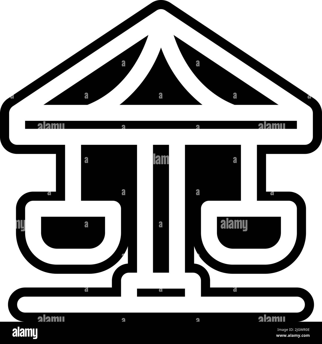Amusement park funfair icon Stock Vector Image & Art - Alamy