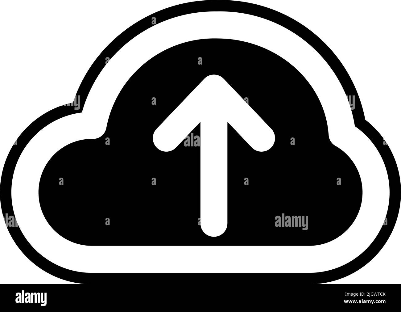 Audio and video upload icon . Stock Vector