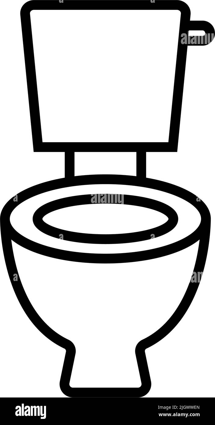 Simple toilet icon. Restroom. Editable vector Stock Vector Image & Art