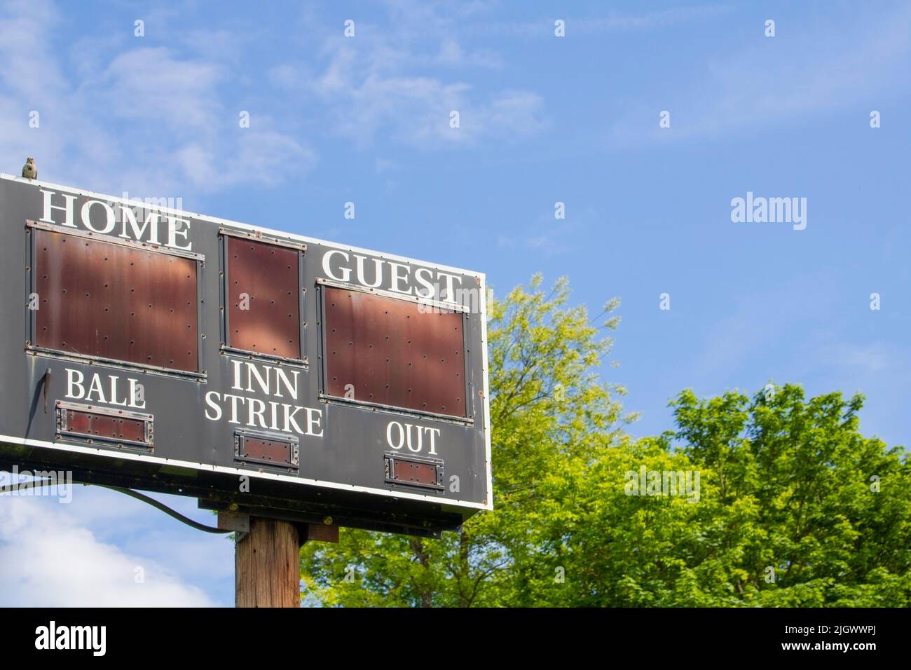 Baseball score board hi-res stock photography and images - Alamy