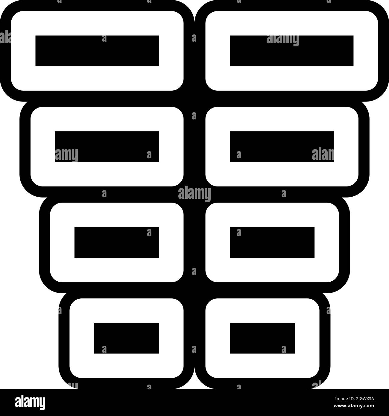 Chart and diagram frequency icon . Stock Vector