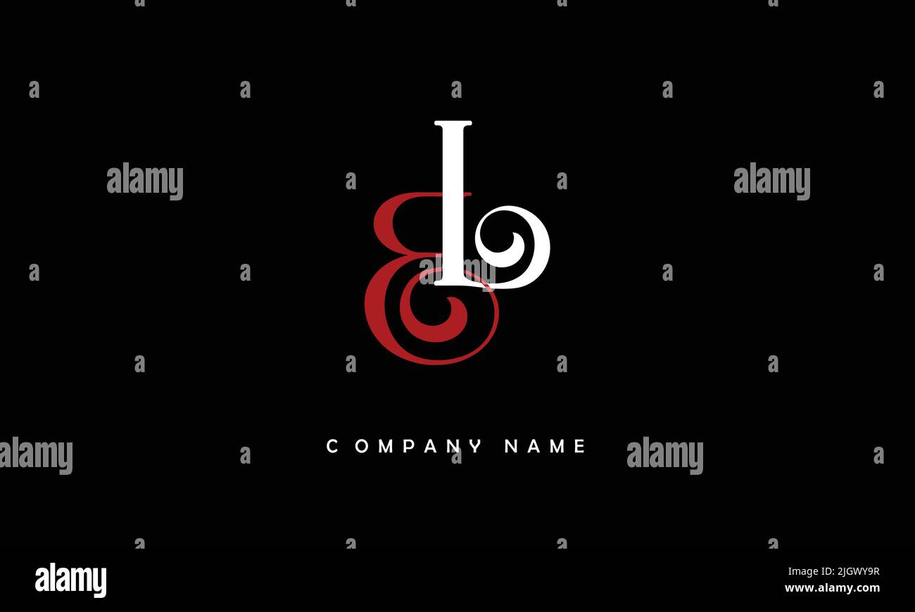 LB, BL Alphabets Letters Logo Monogram Stock Vector