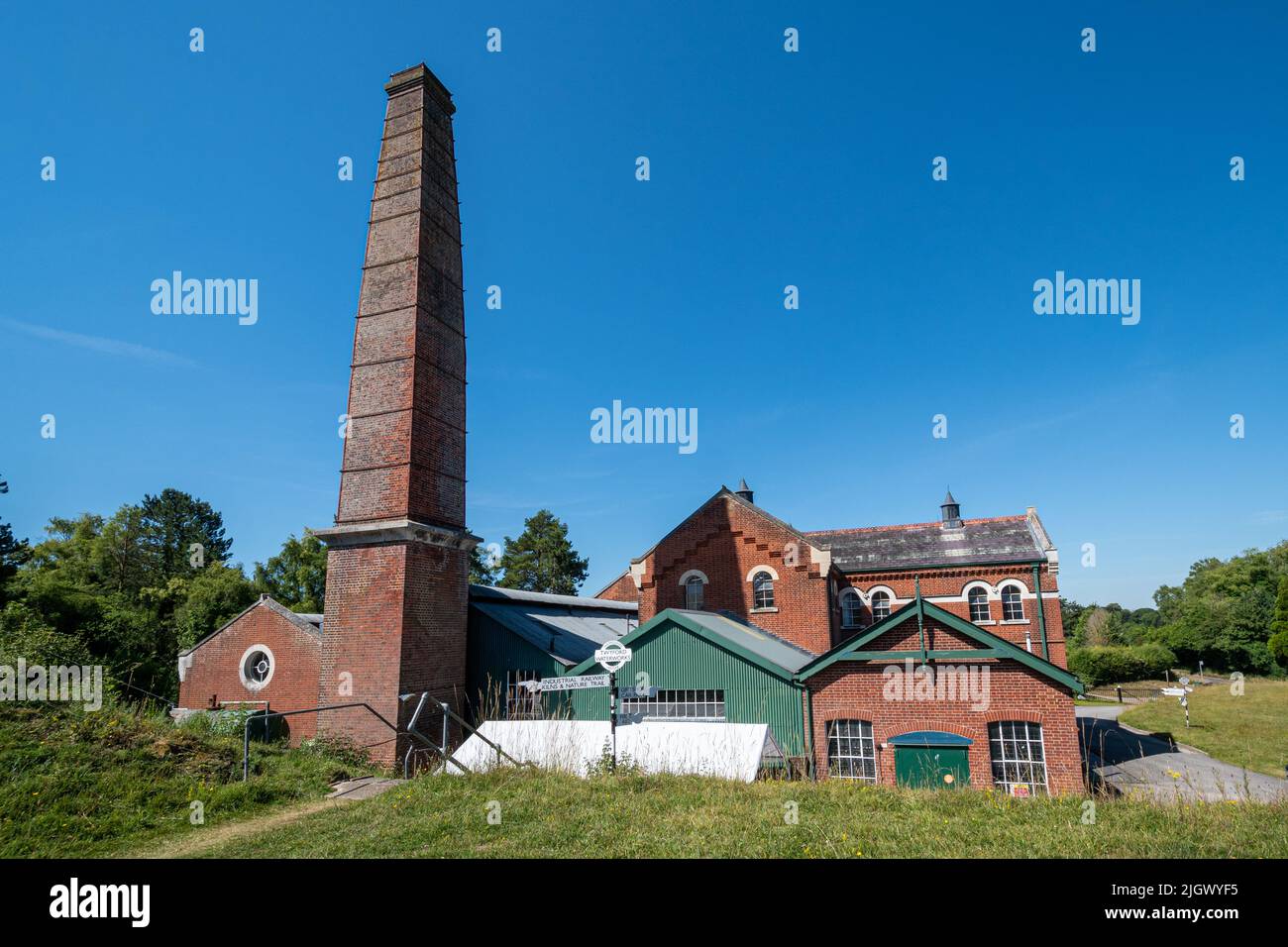 Twyford Waterworks, a preserved Edwardian water pumping and purification station in Hampshire, England, UK. Visitor attraction, museum Stock Photo