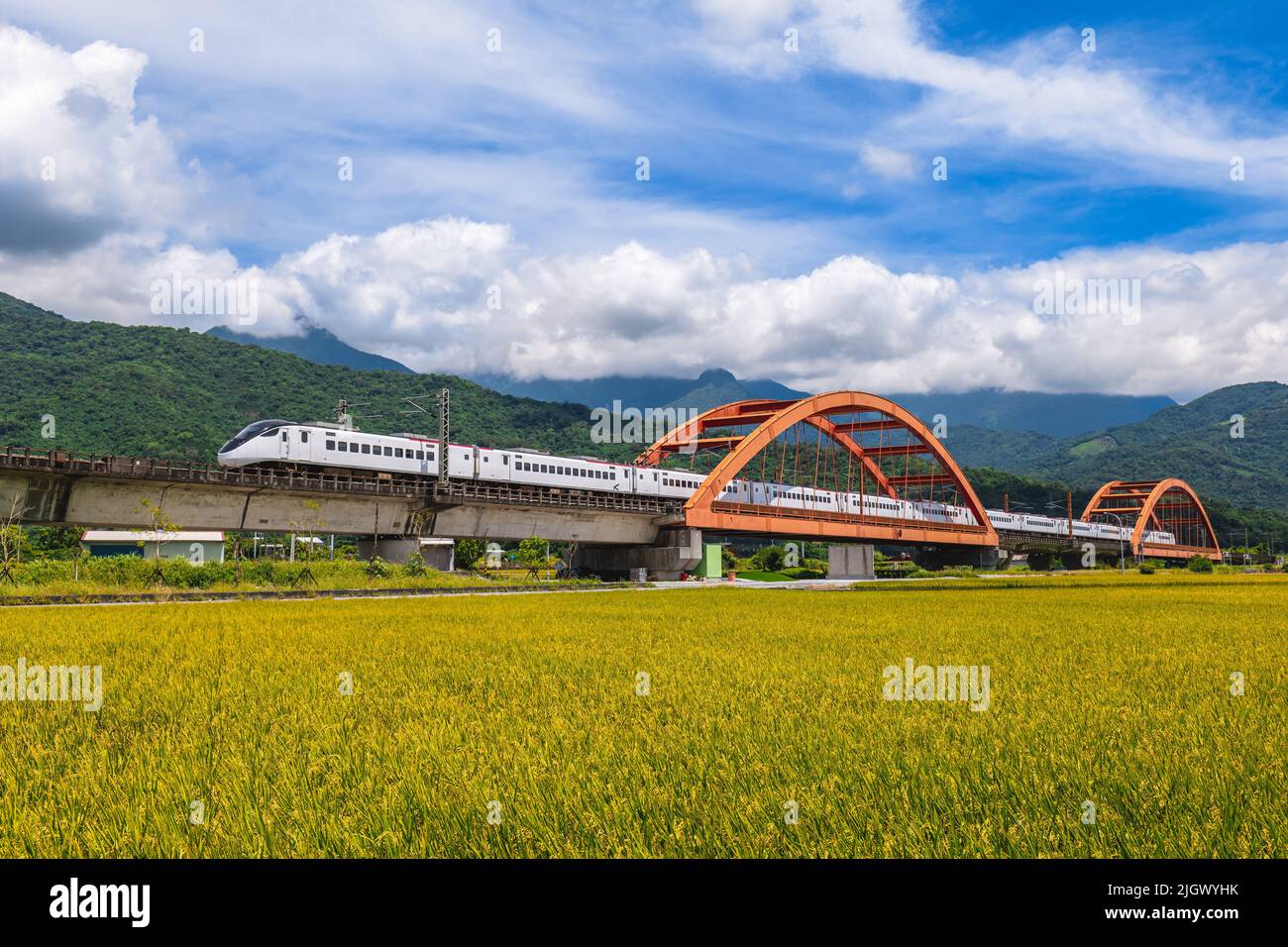 kecheng bridge near yuli railway station in hualien, taiwan Stock Photo