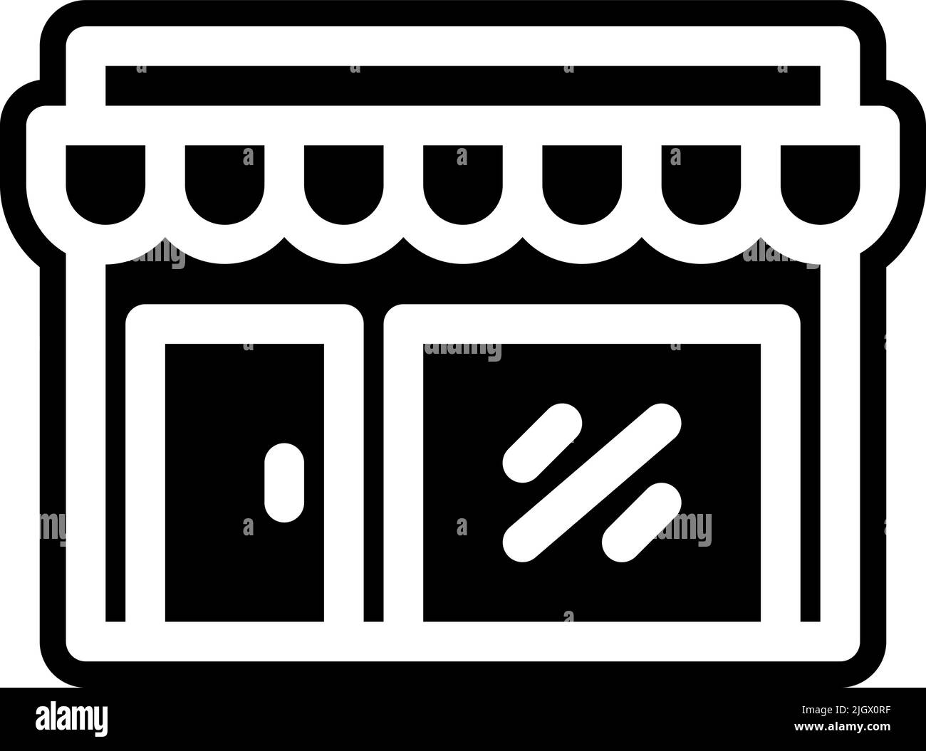 City amenities store icon . Stock Vector