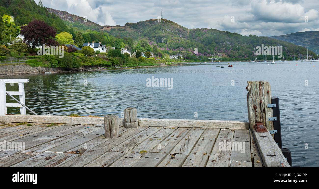 Tighnabruaich Kyles of Bute from the Pier Stock Photo