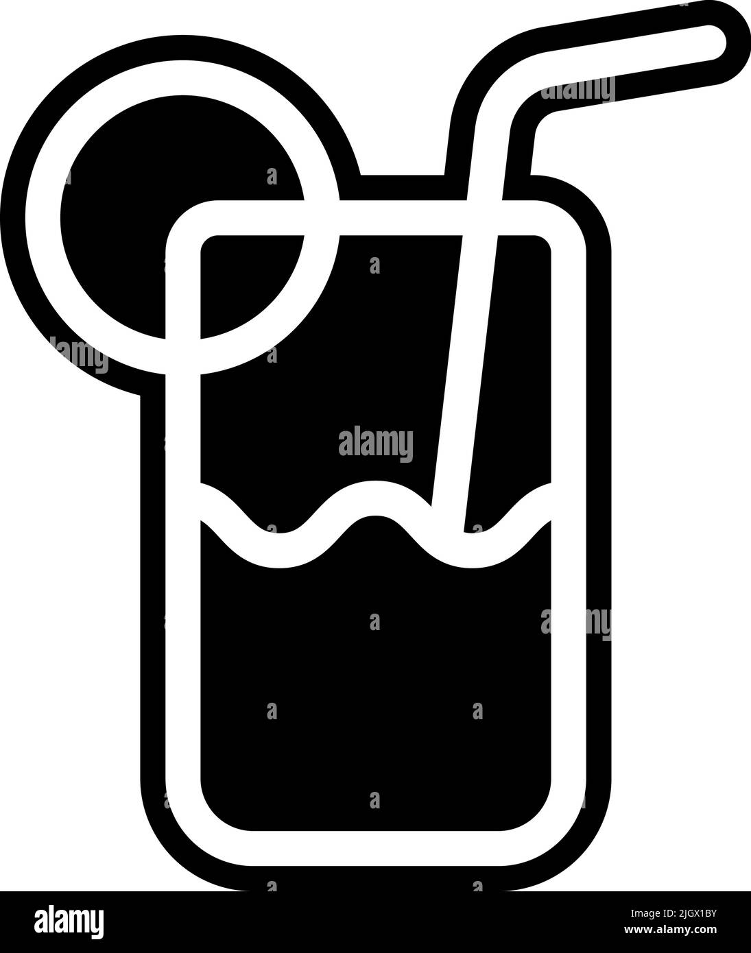 Coffee shop orange juice icon Stock Vector Image & Art Alamy