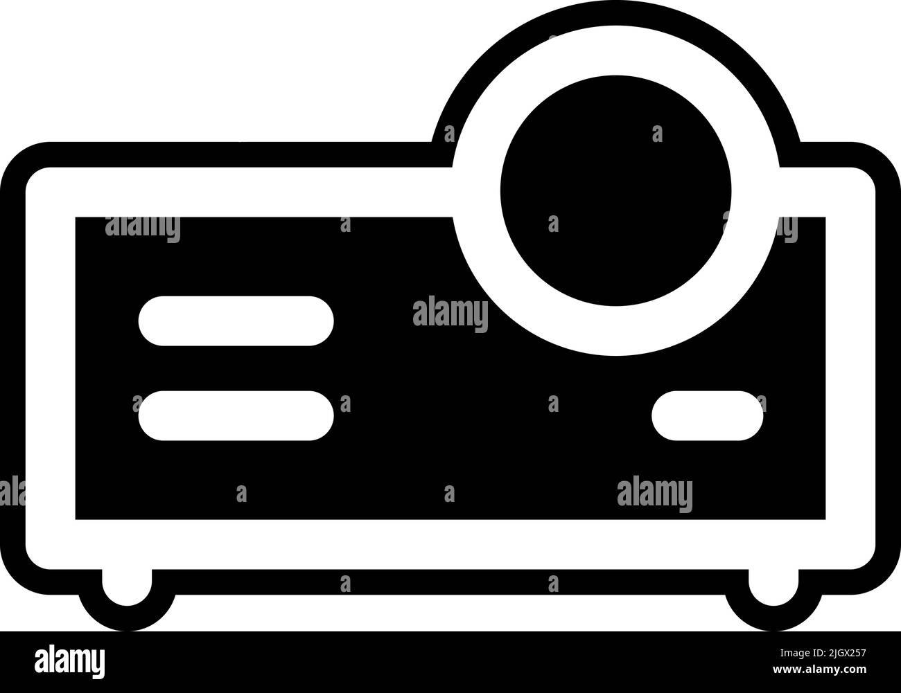 Communication and media projector icon . Stock Vector