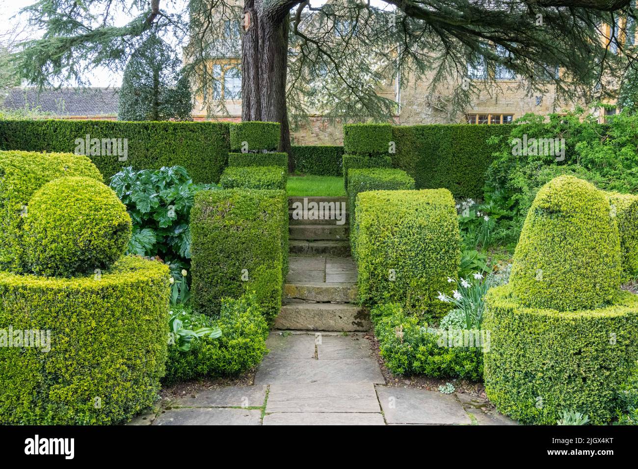 Hidcote Manor, National Trust, world renowned heritage garden, Hidcote Bartrim, near Chipping Campden,Gloucestershire, UK Stock Photo