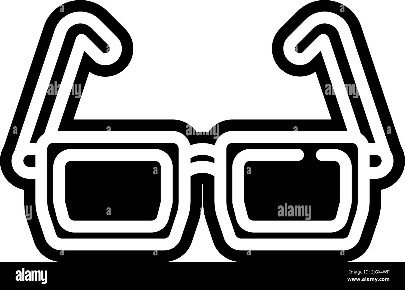 Everyday stuff glasses icon . Stock Vector