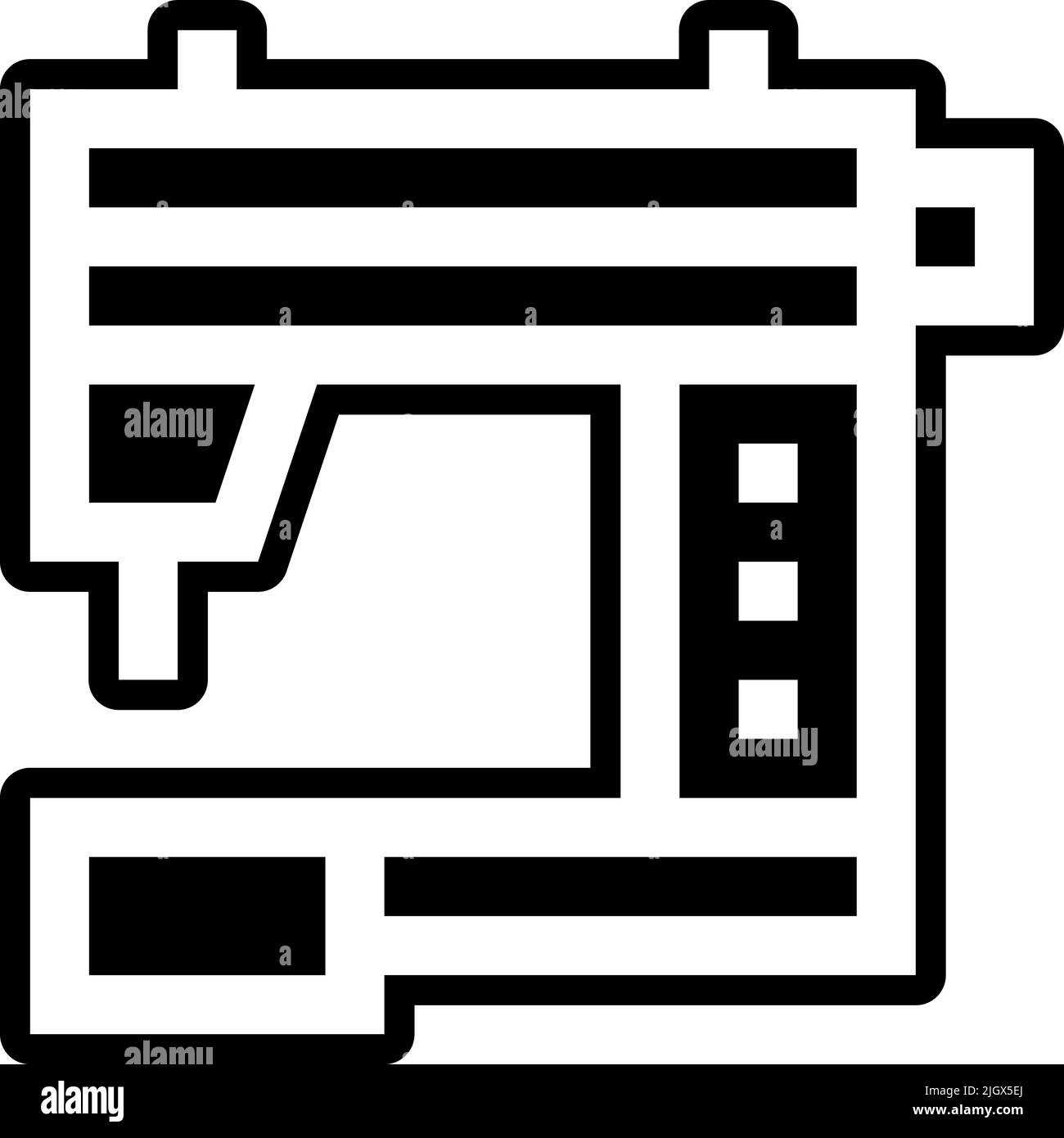 Electronics sewing machine icon Stock Vector Image & Art - Alamy