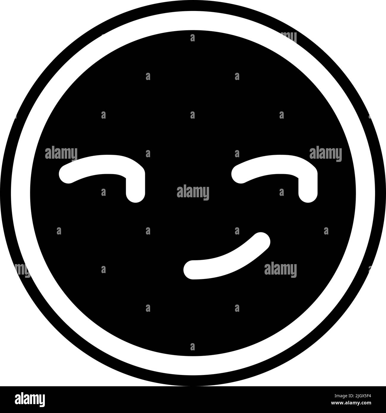 Emoji and emoticons smirk icon . Stock Vector