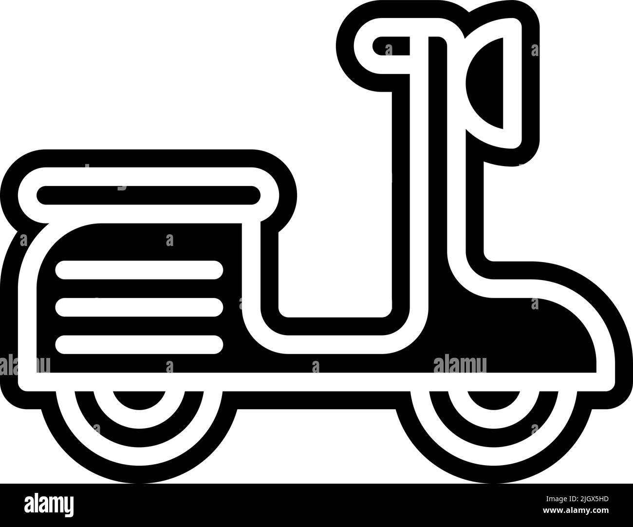 Everyday stuff scooter icon . Stock Vector