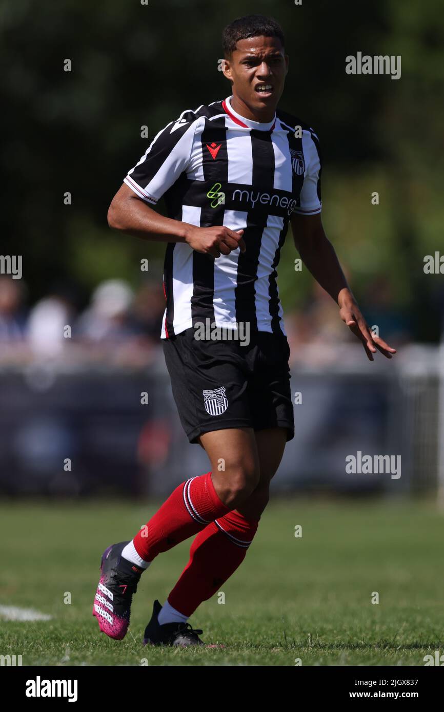 Grimsby, England, 9th July 2022. Evan Khouri of Grimsby Town during the