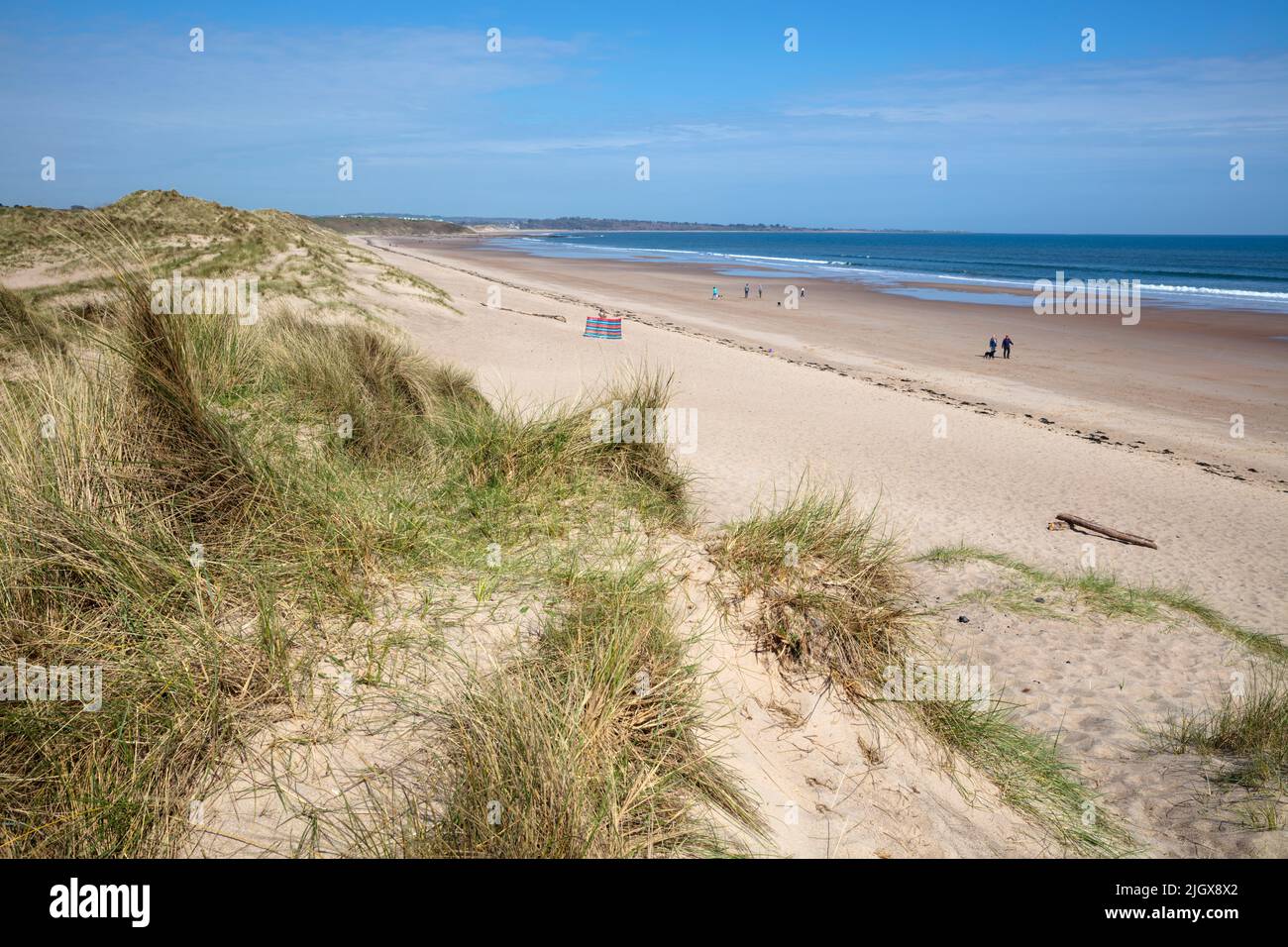 Warkworth Beach, Warkworth, Northumberland, England, United Kingdom, Europe Stock Photo